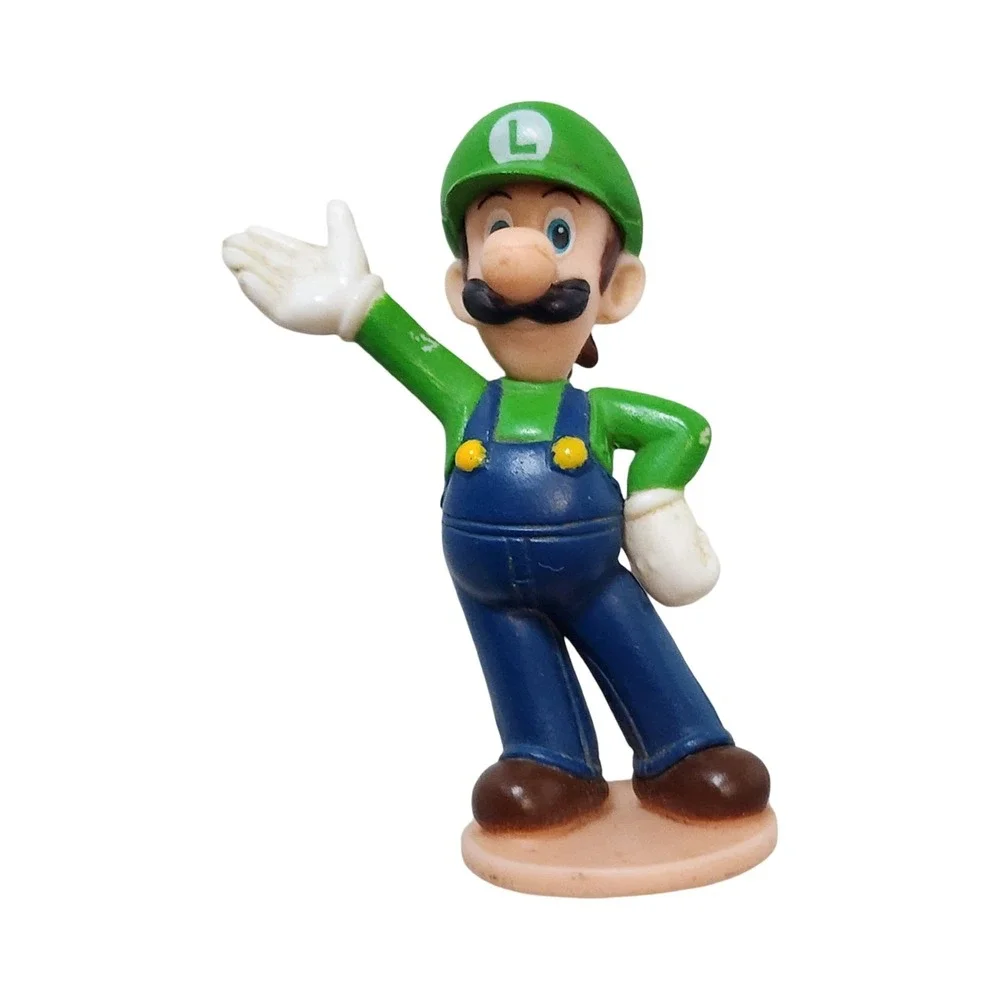 Luigi Super Mario Bros Mascot Mini Figure Nintendo Japan E662 Green 2 Inch